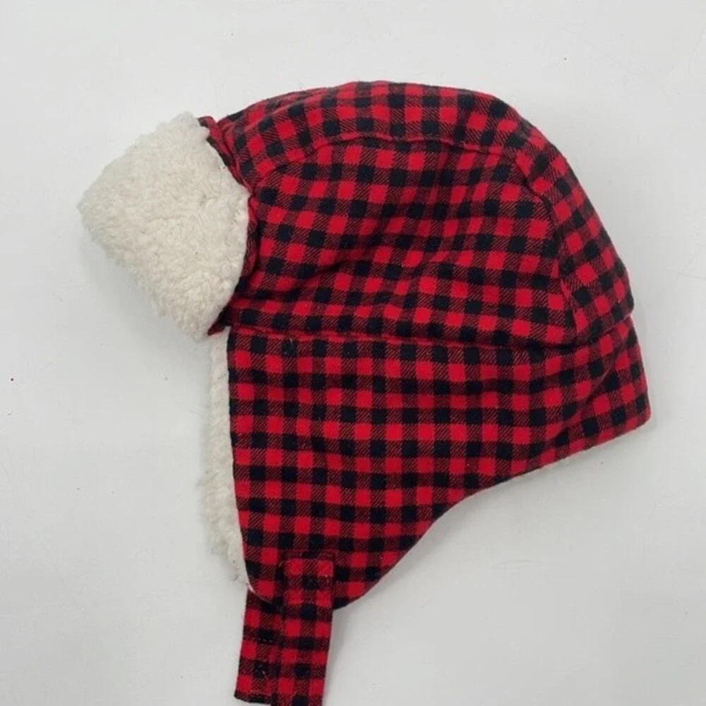 Carter’s Check Buffalo Sherpa-Lined trapper hat 12-24 months